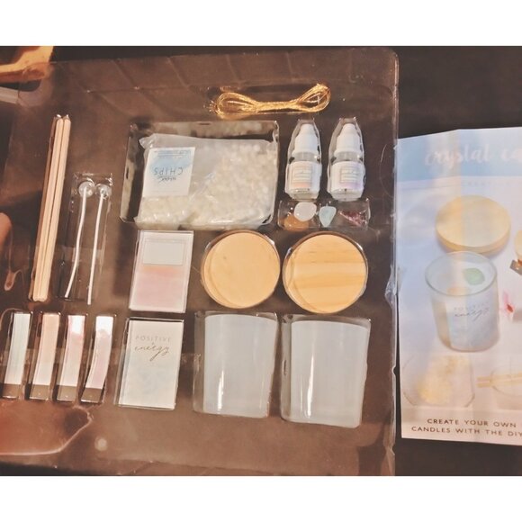 Create Your Own Crystal Candle Kit Fragrance Oils Soy Wax Chips - Picture 9 of 16